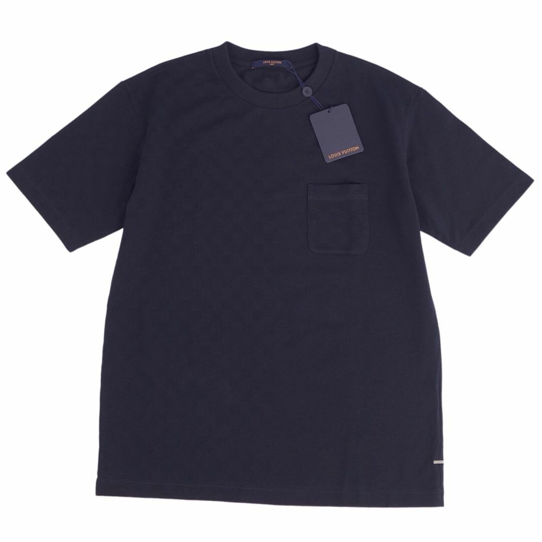 未使用 ルイヴィトン LOUIS VUITTON Tシャツ ハーフダミエポケット 22AW カットソー ダミエ コットン トップス メンズ イタリア製  L ネイビー | フリマアプリ ラクマ