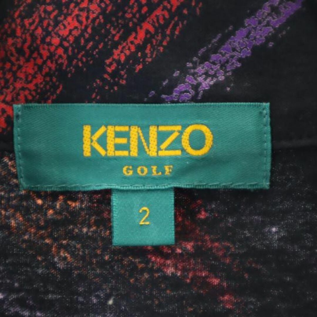 ケンゾーゴルフ 日本製 刺繍 半袖 Tシャツ 2 グレー系 KENZO_GOLF_ ロゴ メンズ   【230617】 メール便可