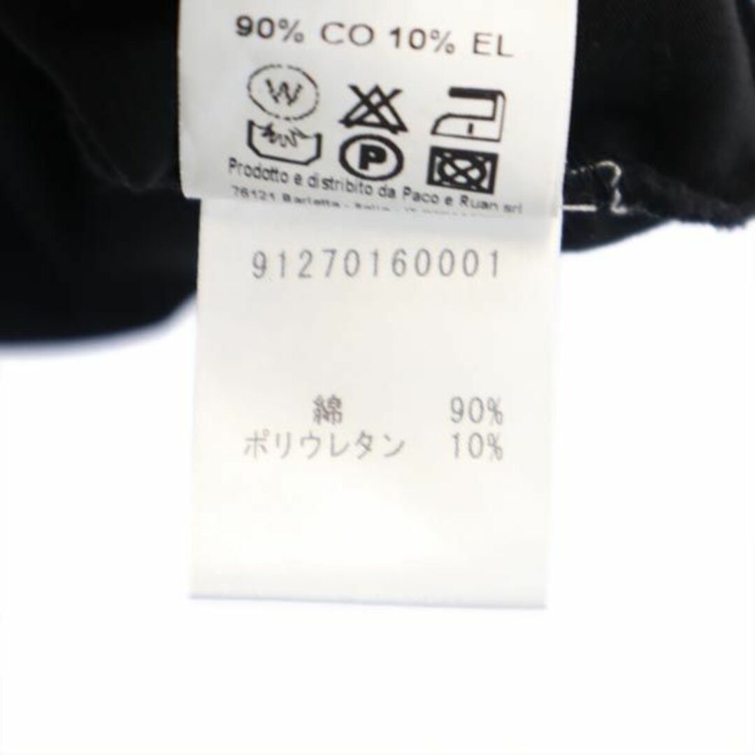 ウザリス イタリア製 Vネック 半袖 Tシャツ XL ブラック系 USUALIS ...