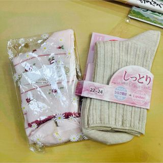 💕新品未使用💕婦人用ソックス、靴下2足set💕薔薇💕(ソックス)