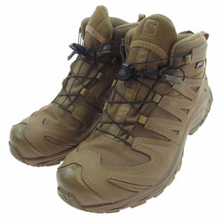 サロモン(SALOMON)のsalomon サロモン スニーカー 401382 XA FORCES MID GTX フォース ミッド ゴアテックス トレッキングシューズ スニーカー ベージュ系 25.5cm【中古】(スニーカー)