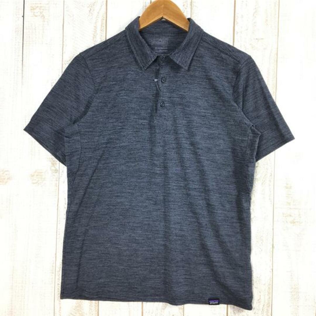 MENs M  パタゴニア メリノ デイリー ポロシャツ Merino Daily Polo メリノウール PATAGONIA 36300 BLK Black グレー系