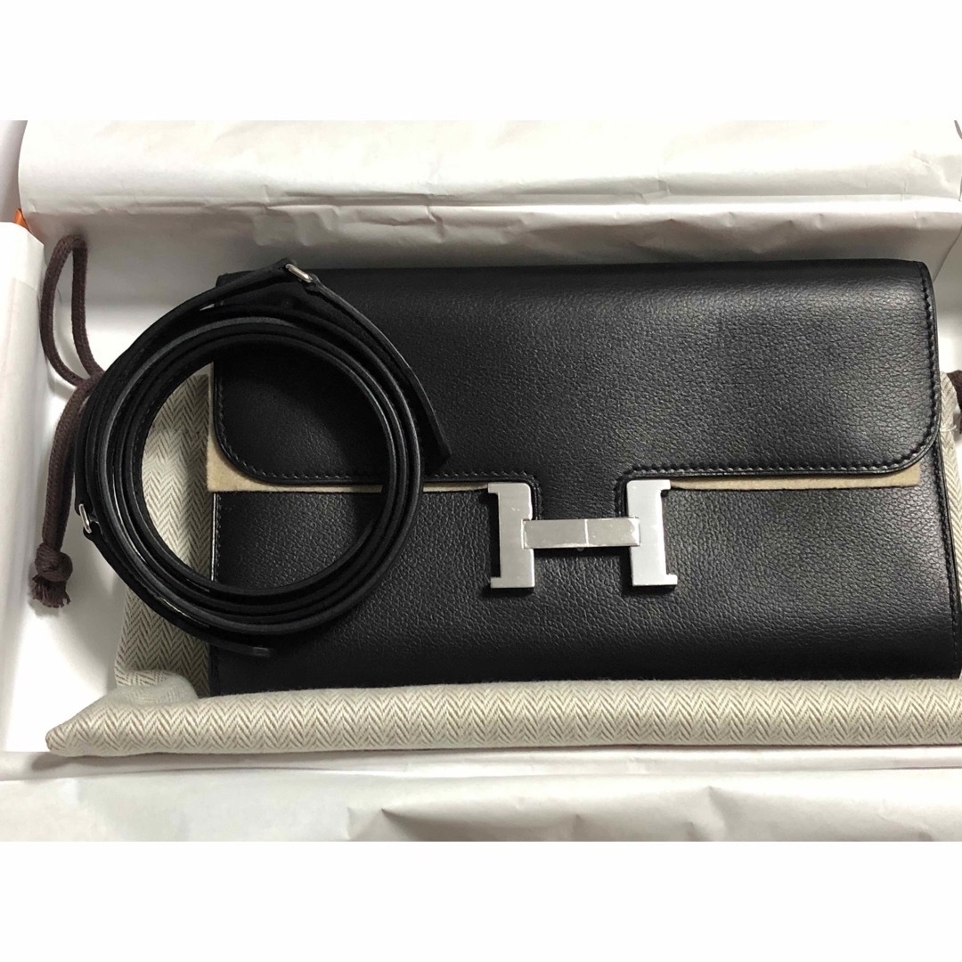 新品 B刻 エルメス HERMES コンスタンストゥーゴー ブラック シルバー