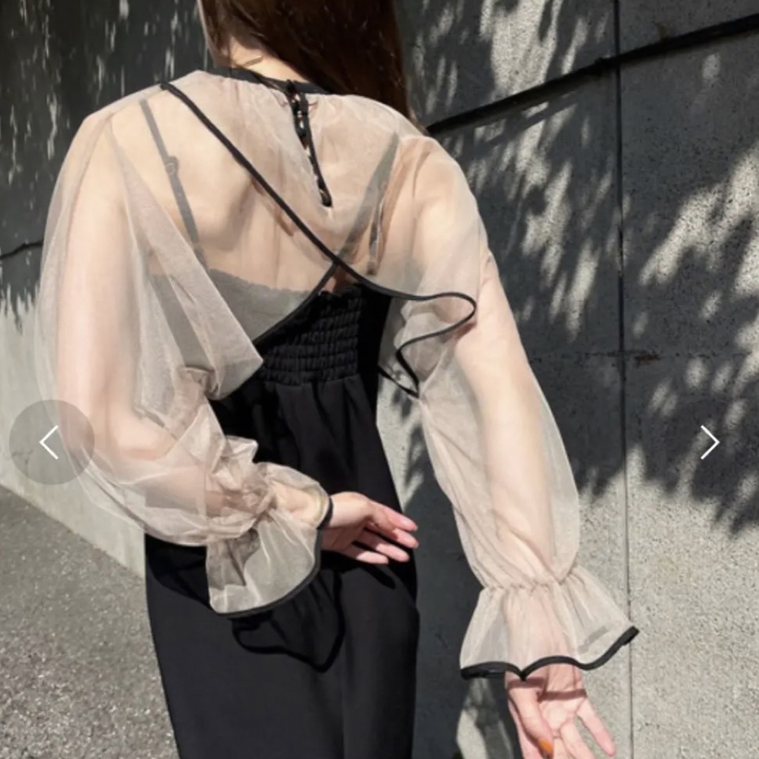 レディース2WAY VEIL TULLE TOP - ボレロ