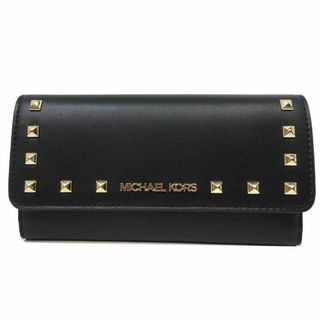 マイケルコース(Michael Kors)の【新品】マイケルコース 長財布 35S3GTVF30-BLACK 三つ折り(財布)