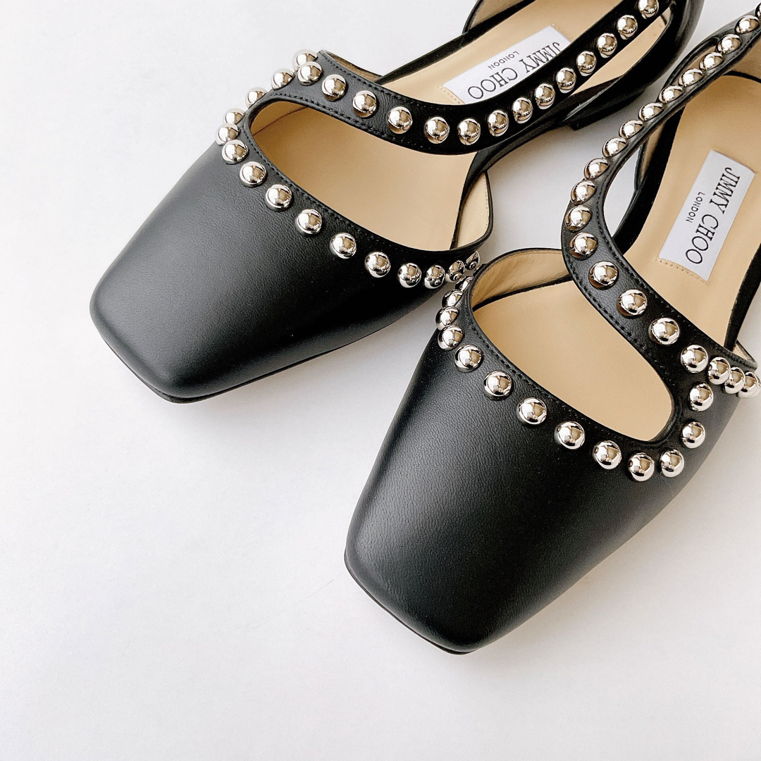 JIMMY CHOO - 【未使用に近い】JIMMY CHOO フラットシューズ ◇37 24cm