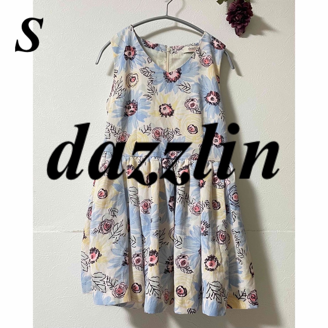 dazzlin(ダズリン)のdazzlin ダズリン 花柄ミニワンピース レディースのワンピース(ミニワンピース)の商品写真