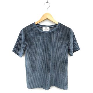 アングリッド(Ungrid)のアングリッド カットソー Tシャツ コーデュロイ 光沢 ストレッチ ボートネック(Tシャツ(半袖/袖なし))