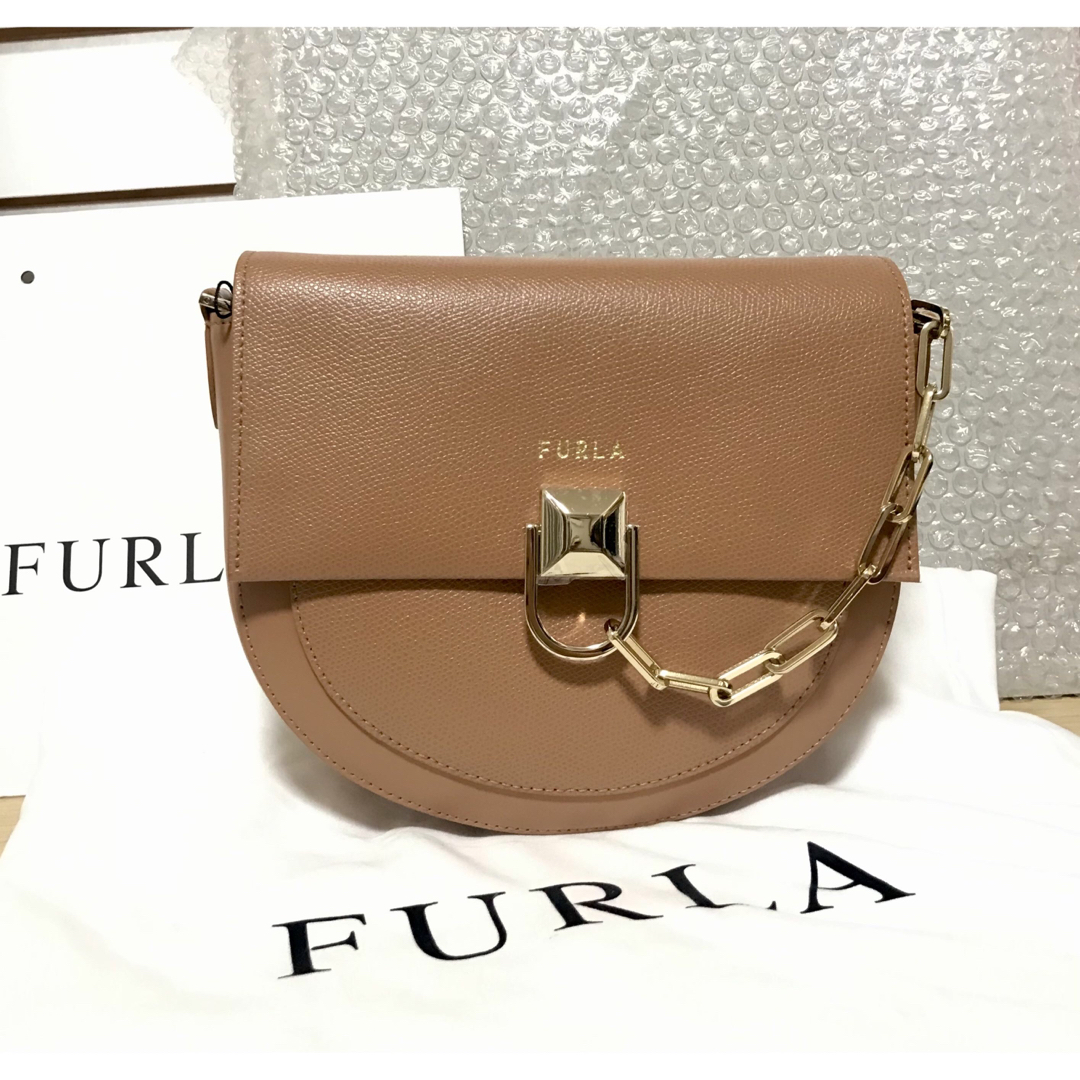 FURLA フルラ ショルダーバッグ - 茶系(エンジがかっています)