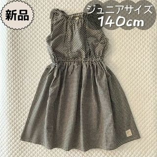 バースデイ(バースデイ)の新品☀夏物☀肩リボンギンガムチェックワンピース　conoco　女の子　140cm(ワンピース)