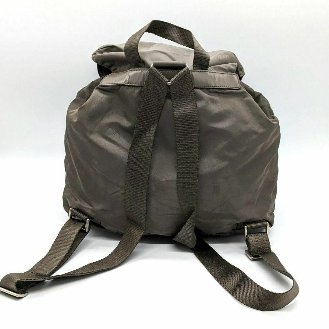 PRADA(プラダ)のPRADA プラダ ナイロン バックパック ブラウン リュック 白タグ59 レディースのバッグ(リュック/バックパック)の商品写真