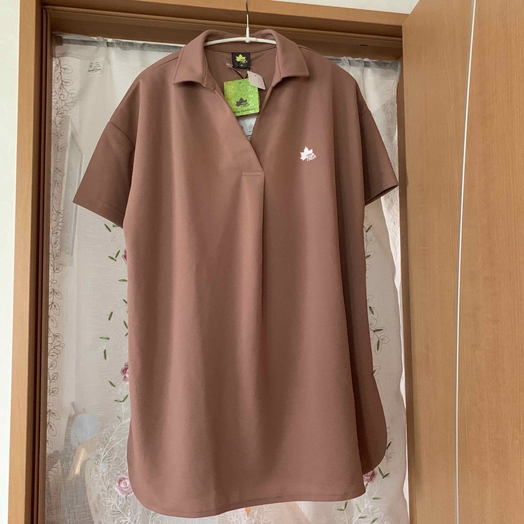 LOGOS(ロゴス)のレディース　ロゴスパーク　衿つきシャツ　値下げ レディースのトップス(シャツ/ブラウス(半袖/袖なし))の商品写真