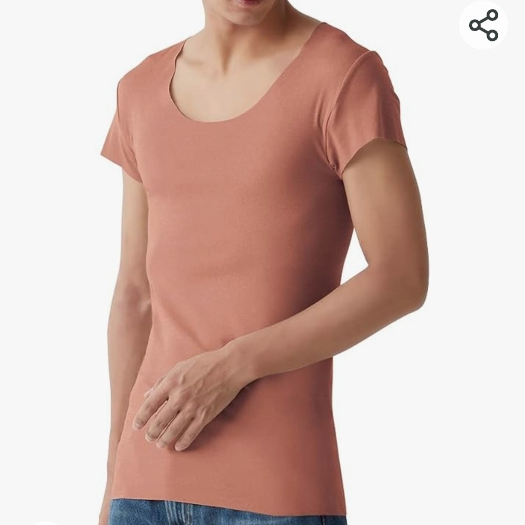 GUNZE(グンゼ)の新品！[グンゼ] インナーシャツ YG Tシャツ専用 in.Tミスティピンク M メンズのトップス(Tシャツ/カットソー(半袖/袖なし))の商品写真