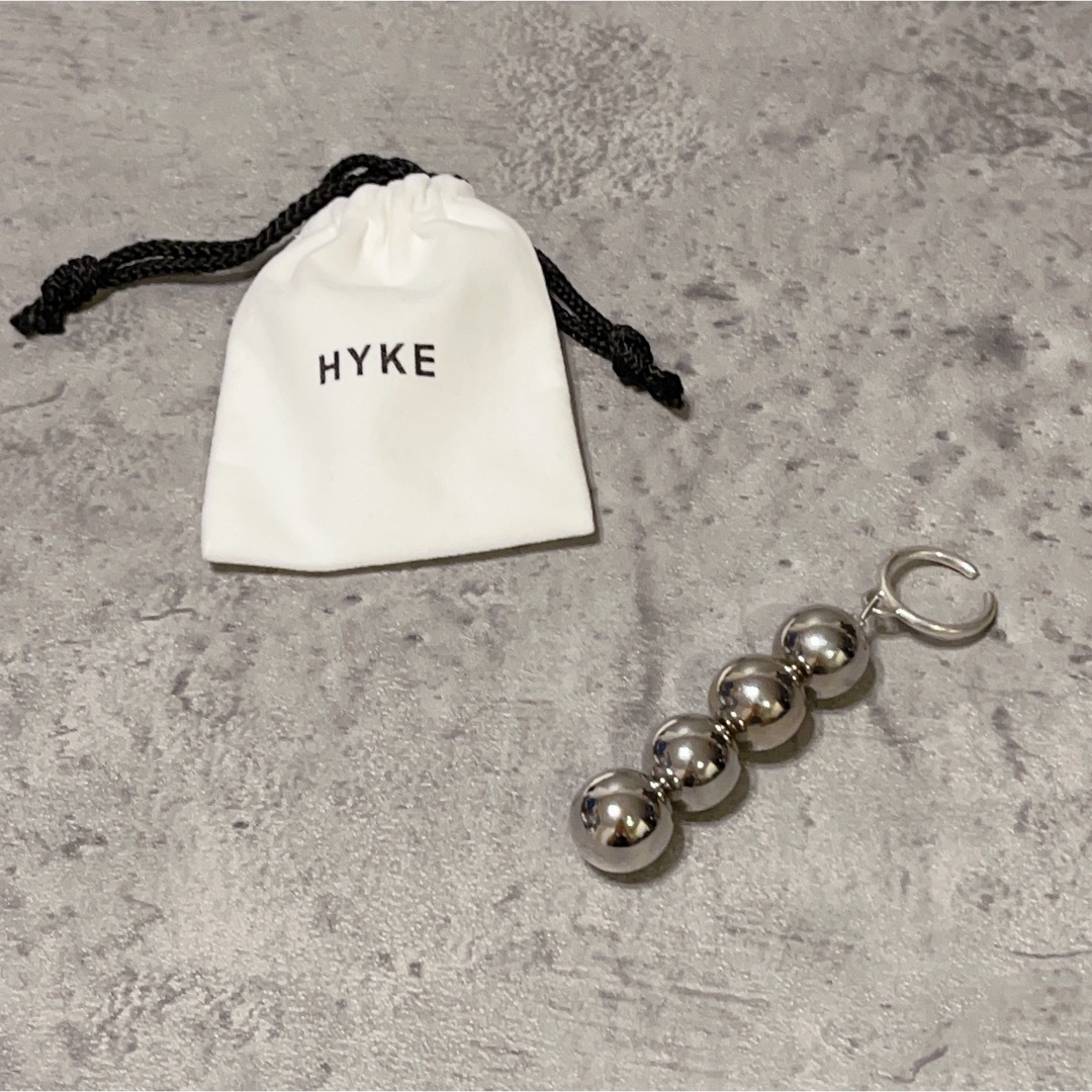 希少 美品 ハイク イヤリング イヤーカフ ボール シルバー