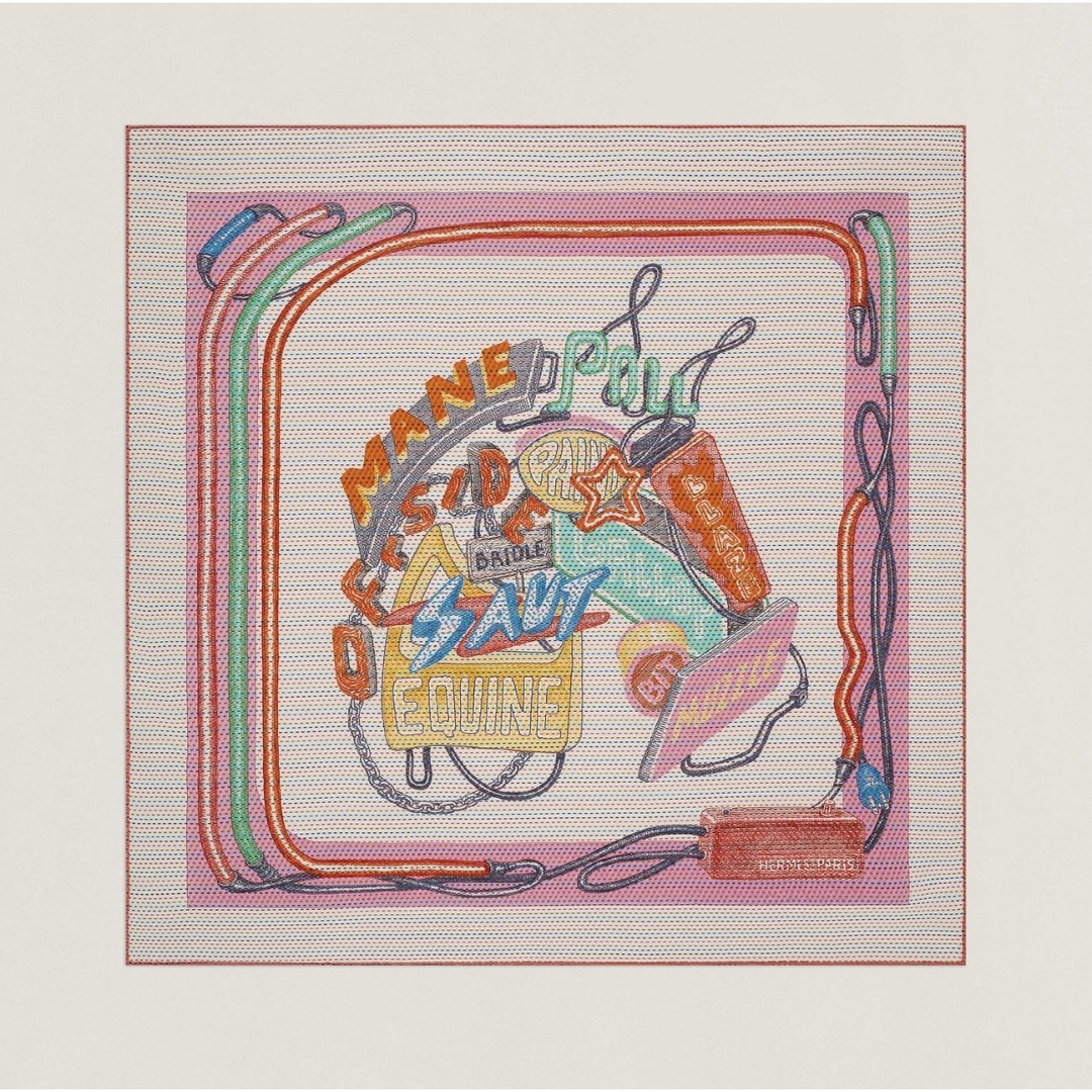 Hermes - 【新品未使用】 カレ 70 《シュヴァロスコープ・ネオン