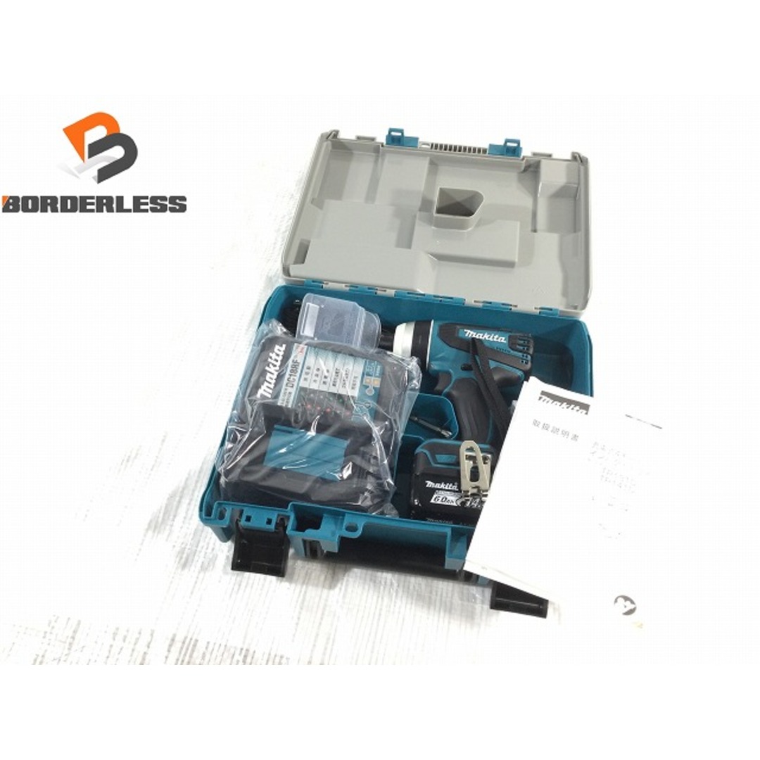 ☆未使用品☆makita マキタ 14.4V 充電式4モードインパクトドライバー TP131DRGX 青/ブルー バッテリー2個(6.0Ah) 充電器 ケース 76953