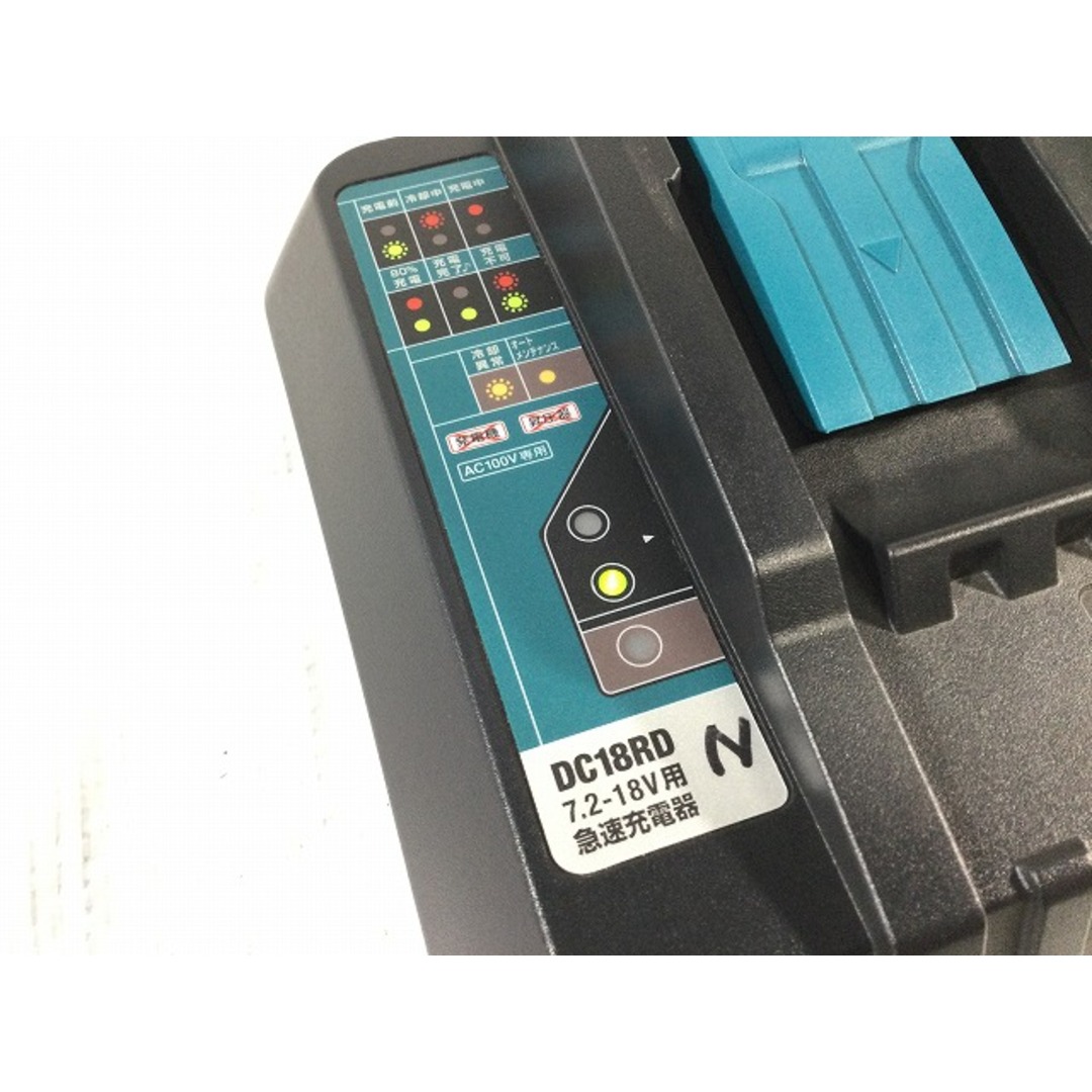 ☆中古品☆makita マキタ 純正 2口急速充電器 DC18RD 7.2V～18V用 リチウムイオンバッテリー用 バッテリーチャージャー 77065