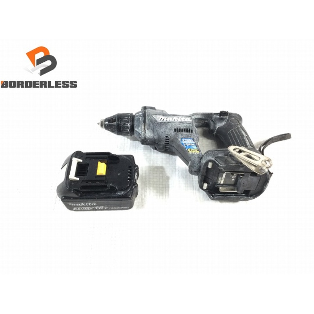 ☆品☆ makita マキタ 18V 充電式スクリュードライバ FS600D バッテリ1個(18V3.0Ah) 黒 スクリュードライバー 77137