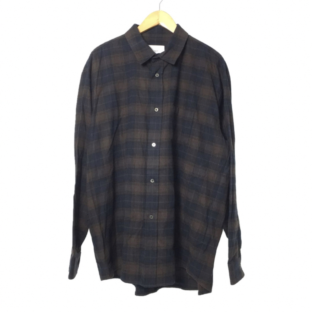 stein Oversized Cotton Flannel Shirt M 1