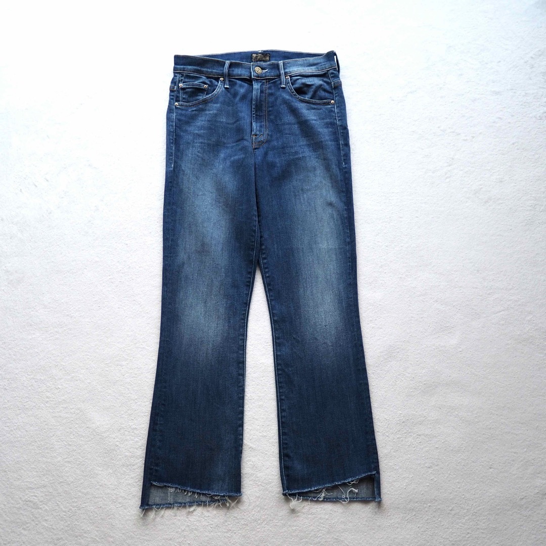 【定番】MOTHER INSIDER CROP STEP FRAY インディゴ 1