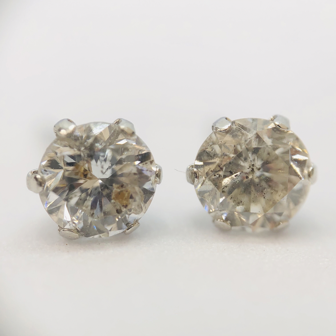 DE-23370 PT900 ピアス ダイヤモンド 0.80ct