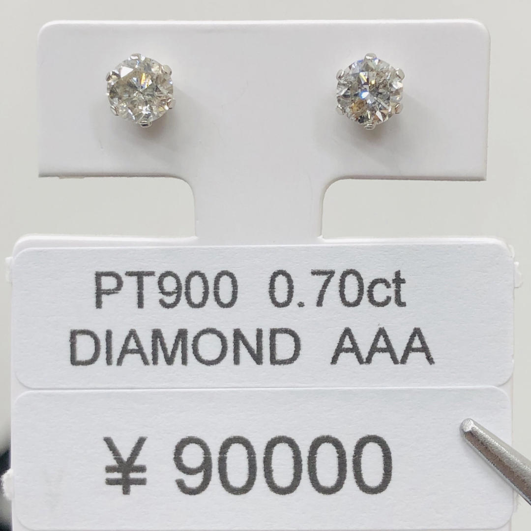 DE-23367 PT900 ピアス ダイヤモンド 0.70ct