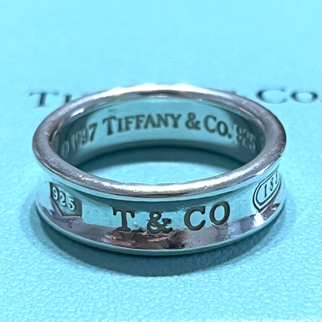 【希少】 Tiffany \u0026 Co.  ナロー ワイド リング 1837 8号