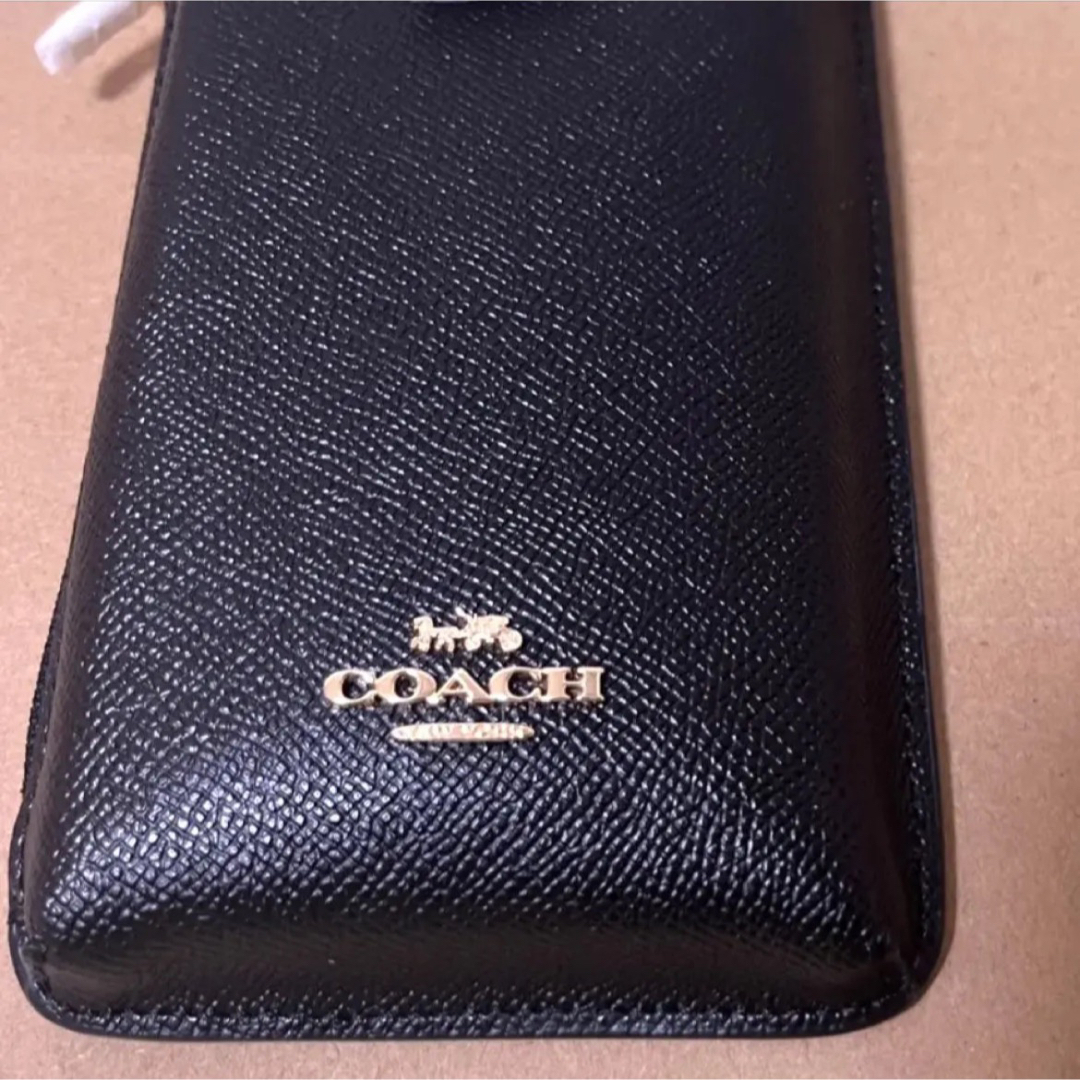 【新品未使用】coach レザー　携帯バッグ　フォーンクロスボディ　正規品