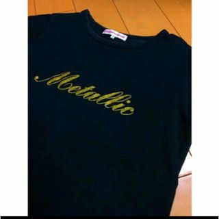 アースミュージックアンドエコロジー(earth music & ecology)のアースM&Eブラックコットンカットソー(Tシャツ(半袖/袖なし))