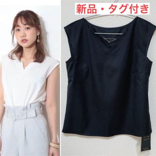 ジャスグリッティー(JUSGLITTY)のジャスグリッティー　ネイビー　ブラウス(シャツ/ブラウス(半袖/袖なし))