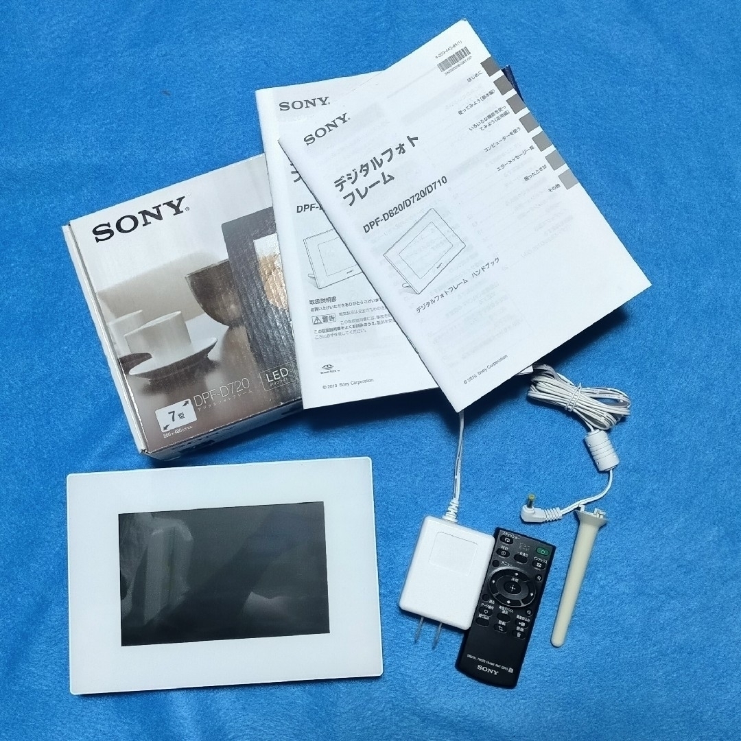 ソニー SONY デジタルフォトフレーム S-FRAME D720 7.0型 内蔵メモリー2GB ホワイト DPF-D720 W