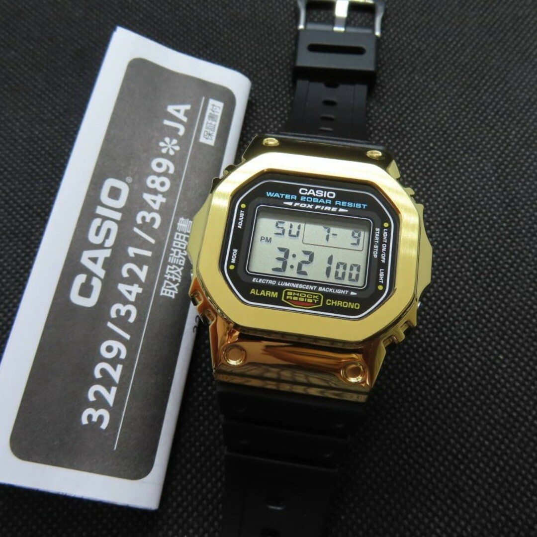 カシオ G-SHOCK/Gショック DW-5600E●ゴールドメタルカスタム