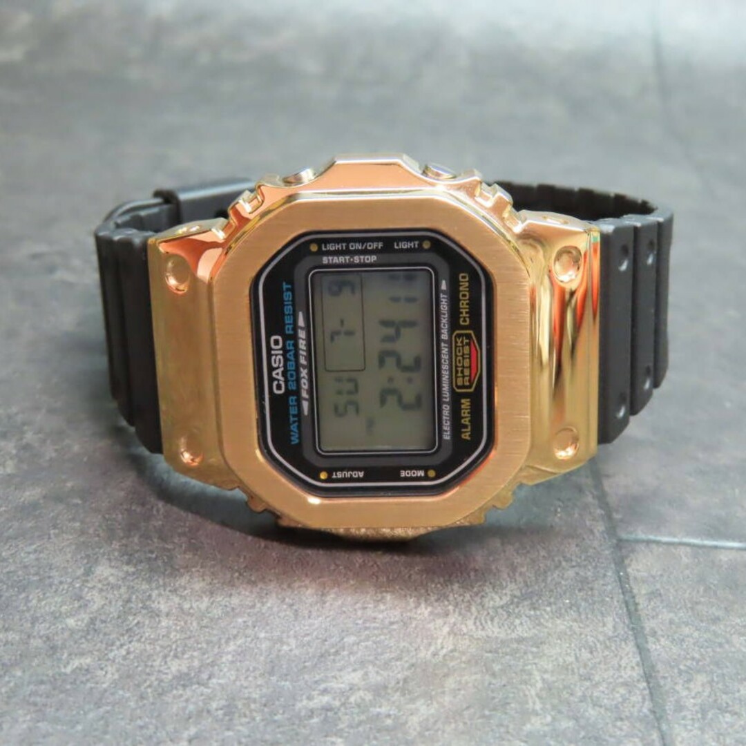 カシオ G-SHOCK/Gショック DW-5600E●ゴールドメタルカスタム