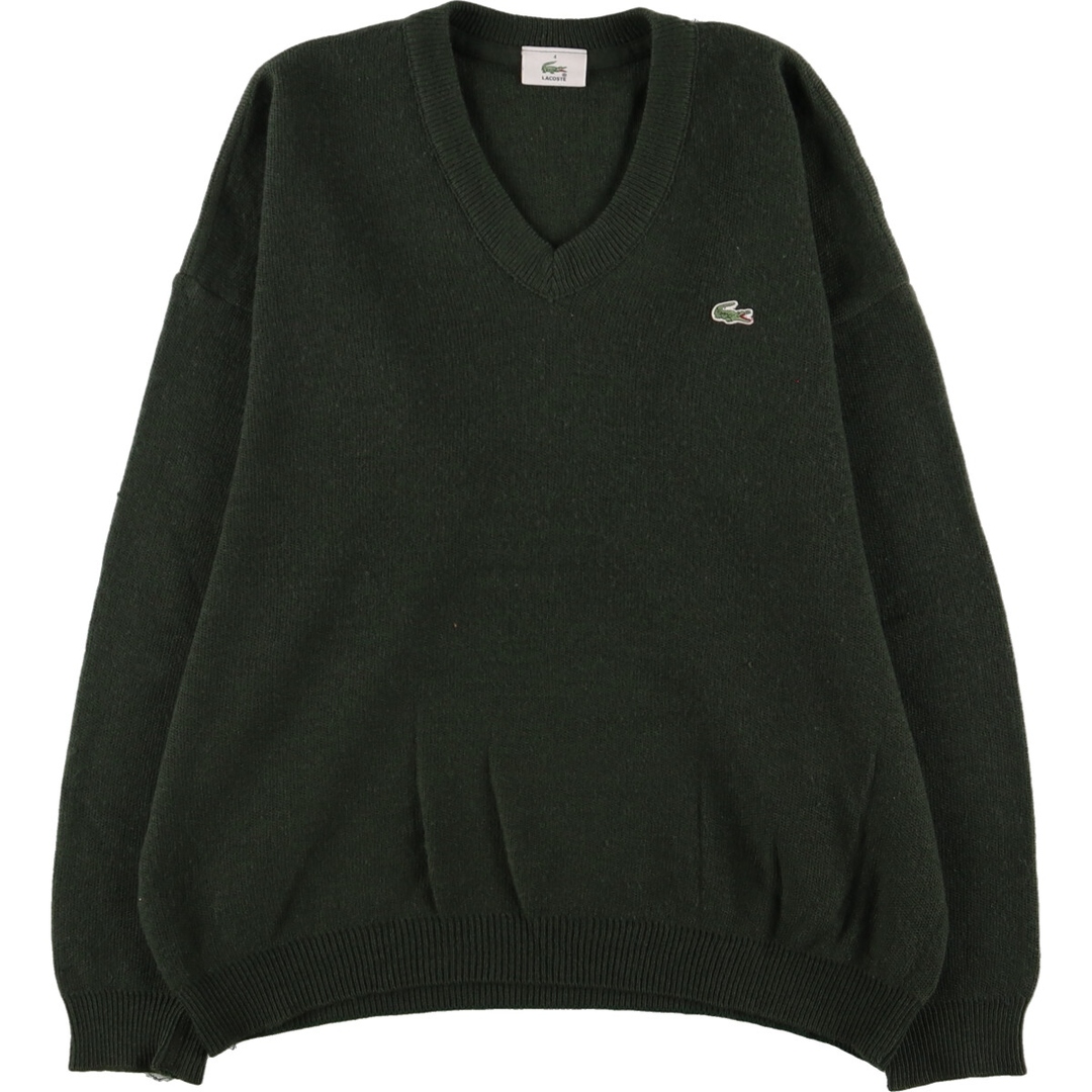 ラコステ LACOSTE Vネック ニットセーター メンズL /eaa364068