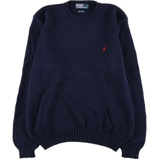 ラルフローレン(Ralph Lauren)の古着 ラルフローレン Ralph Lauren POLO by Ralph Lauren コットンニットセーター メンズL /eaa363812(ニット/セーター)