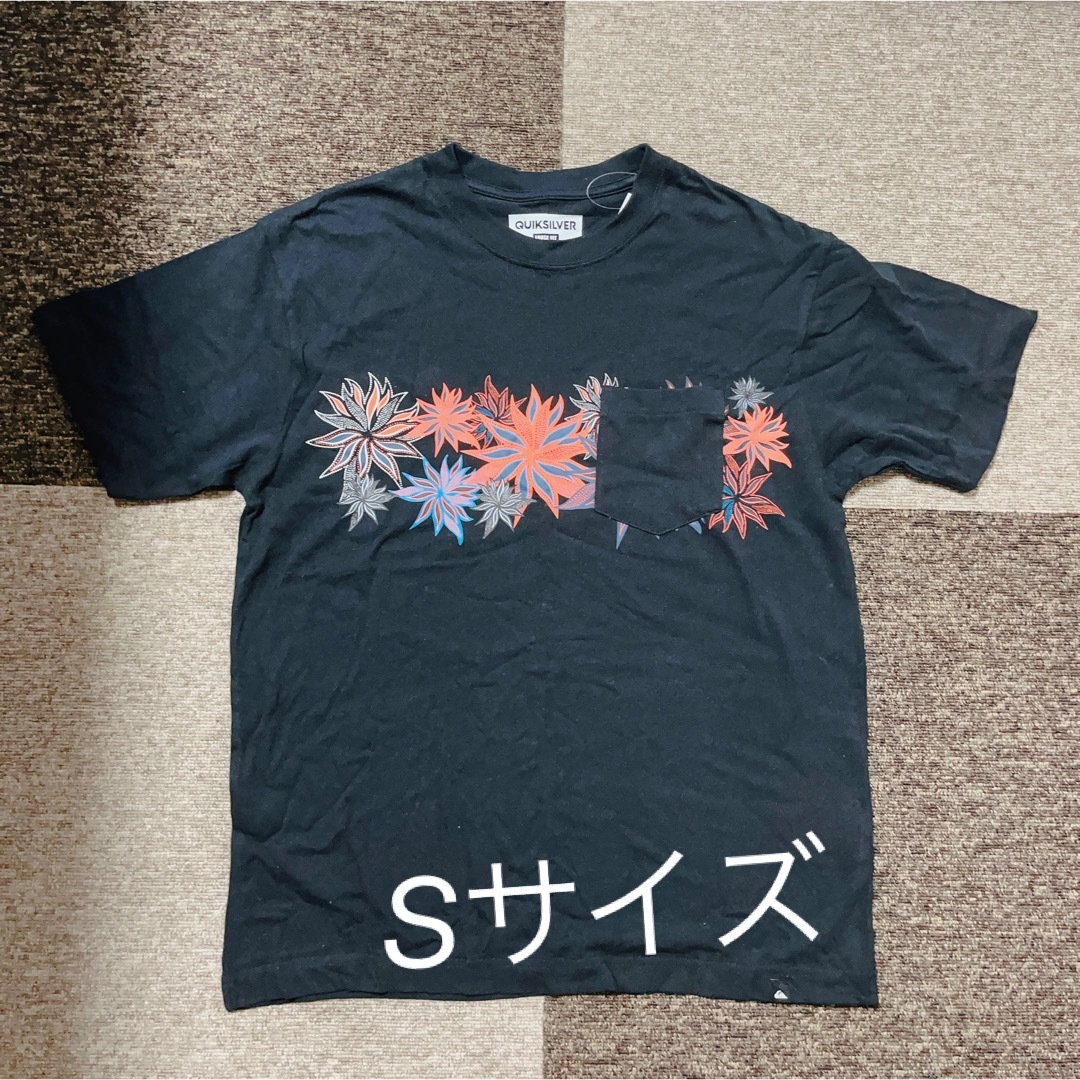 QUIKSILVER(クイックシルバー)の【新品タグ付き】メンズTシャツ クイックシルバー 黒のTシャツ Sサイズ メンズのトップス(Tシャツ/カットソー(半袖/袖なし))の商品写真