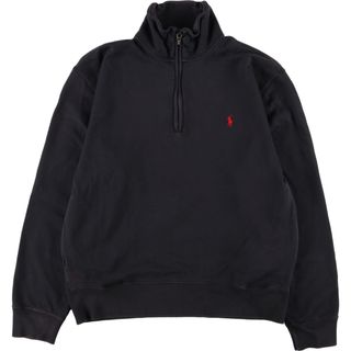 ラルフローレン(Ralph Lauren)の古着 ラルフローレン Ralph Lauren POLO by Ralph Lauren ハーフジップスウェットシャツ トレーナー メンズL /eaa363518(スウェット)