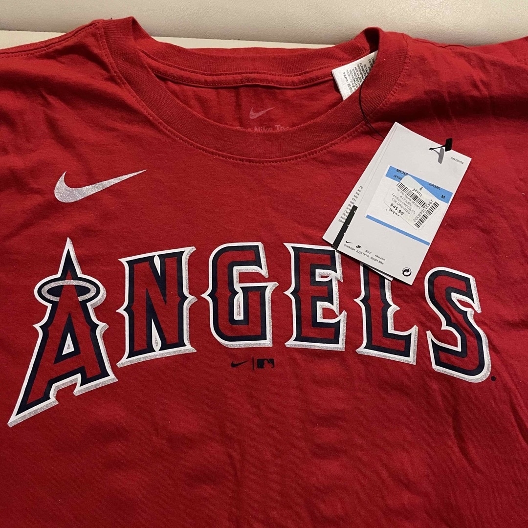 新品未使用　MLB エンゼルス 大谷翔平 Tシャツ Nike レッド　M