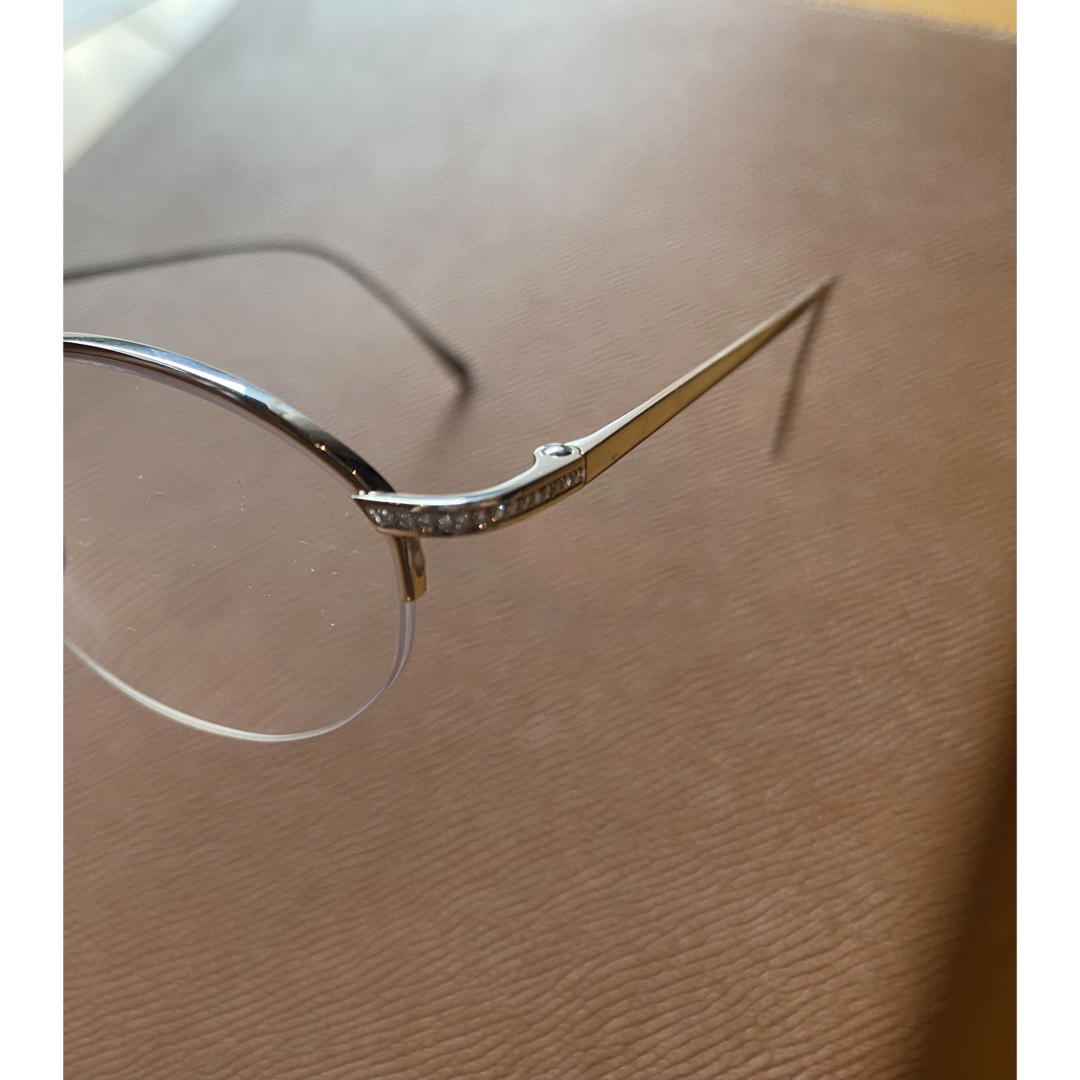 LOTOS ロトス 高級 メガネ 眼鏡 フレーム K18 ゴールド ダイヤモンド メンズのファッション小物(サングラス/メガネ)の商品写真