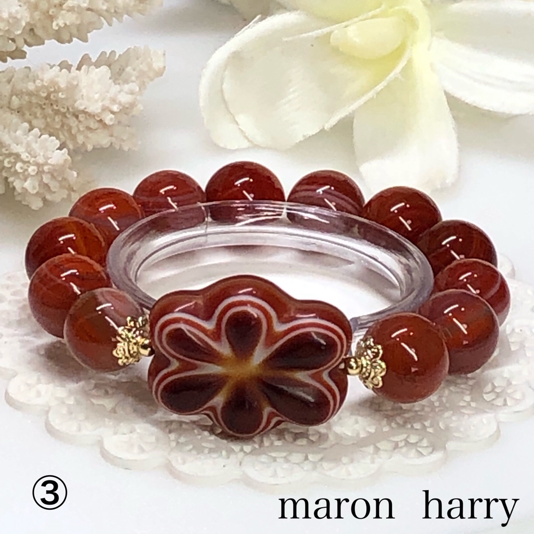 ⭐️希少⭐️羊眼天珠ブレスレット③•*¨*•.¸¸♬の通販 by MARON