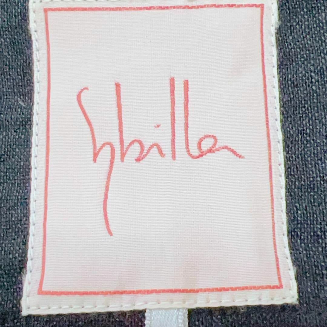 Sybilla(シビラ)のSybilla シビラ インド製 リネンブレンドワンピース フロント刺繍 M レディースのワンピース(ひざ丈ワンピース)の商品写真