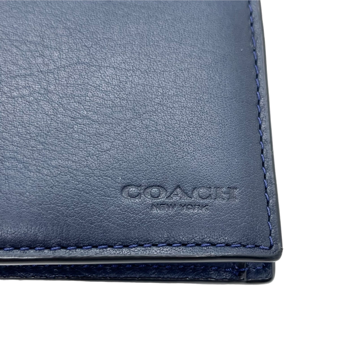 COACH コーチ 折財布 ネイビー メンズ