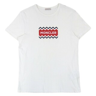 モンクレール(MONCLER)のモンクレール 19年 ロゴ コットン 半袖Ｔシャツ メンズ 白 S MONCLER(Tシャツ/カットソー(半袖/袖なし))