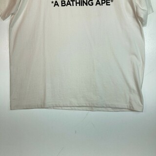 A BATHING APE - ☆アベイシングエイプ ロゴプリント Tシャツ ホワイト 