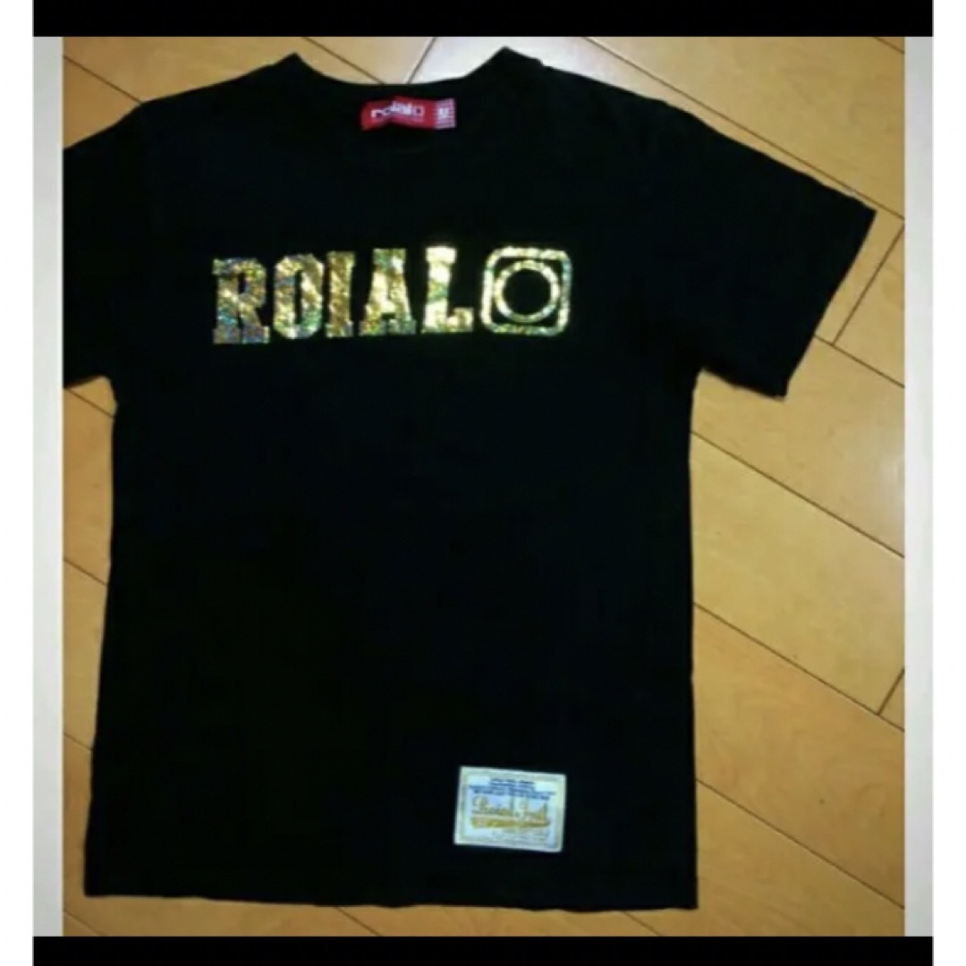 roial(ロイヤル)のROIALブラック金ラメコットンt レディースのトップス(Tシャツ(半袖/袖なし))の商品写真