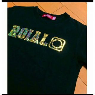 ロイヤル(roial)のROIALブラック金ラメコットンt(Tシャツ(半袖/袖なし))