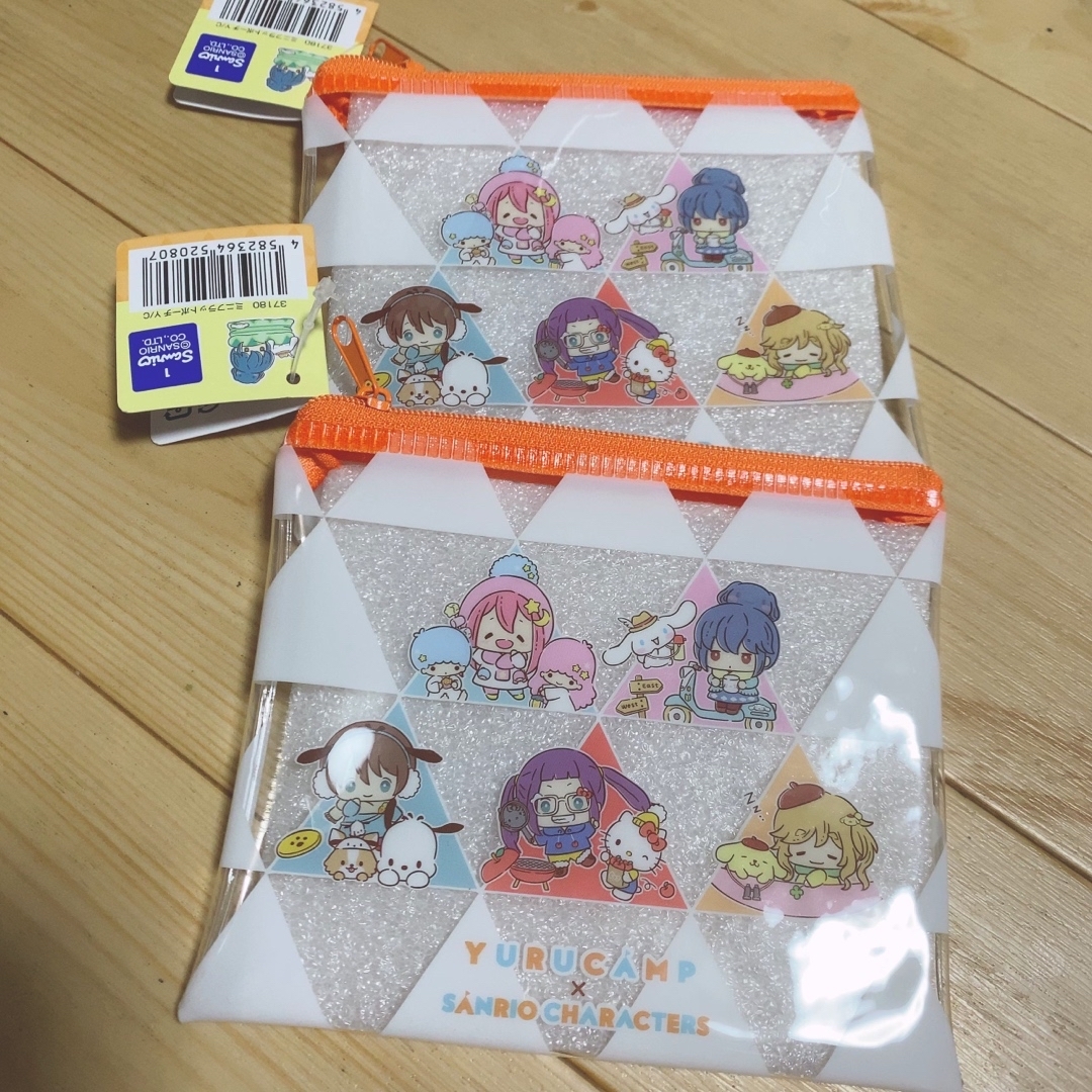 サンリオ - ゆるキャン△ ミニフラットポーチ サンリオ キャラクター