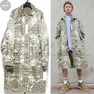 2 新品 23ss sacai Eric Haze バンダナ プリント コート