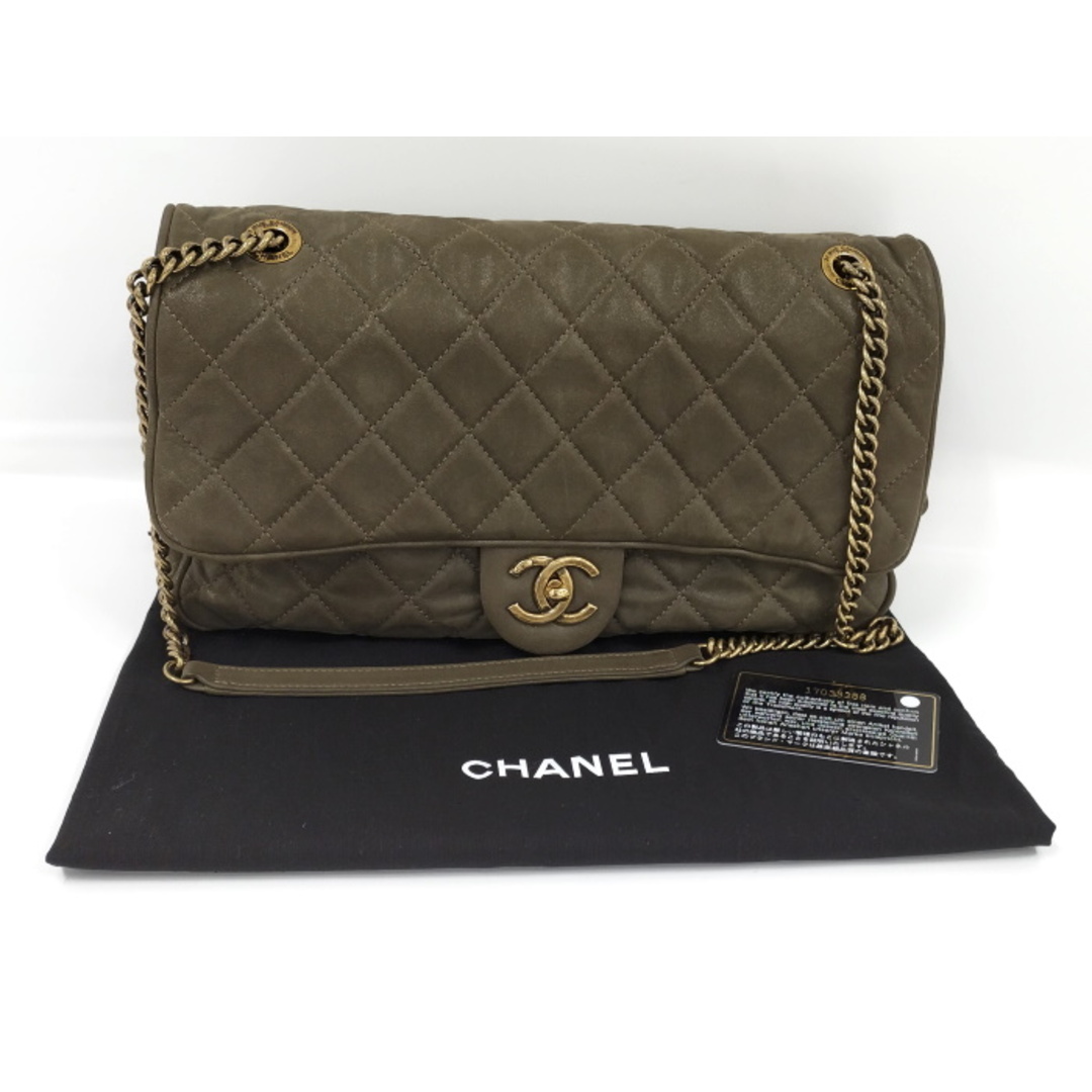 CHANEL - CHANEL チェーンショルダーバッグ マトラッセ レザー CHANEL - CHANEL チェーンショルダーバッグ マトラッセ レザー
