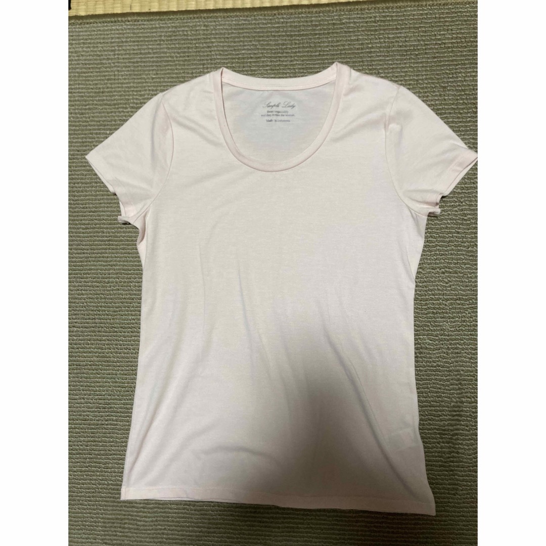 GU(ジーユー)のGU フレンチTシャツ　L  レディースのトップス(Tシャツ(半袖/袖なし))の商品写真